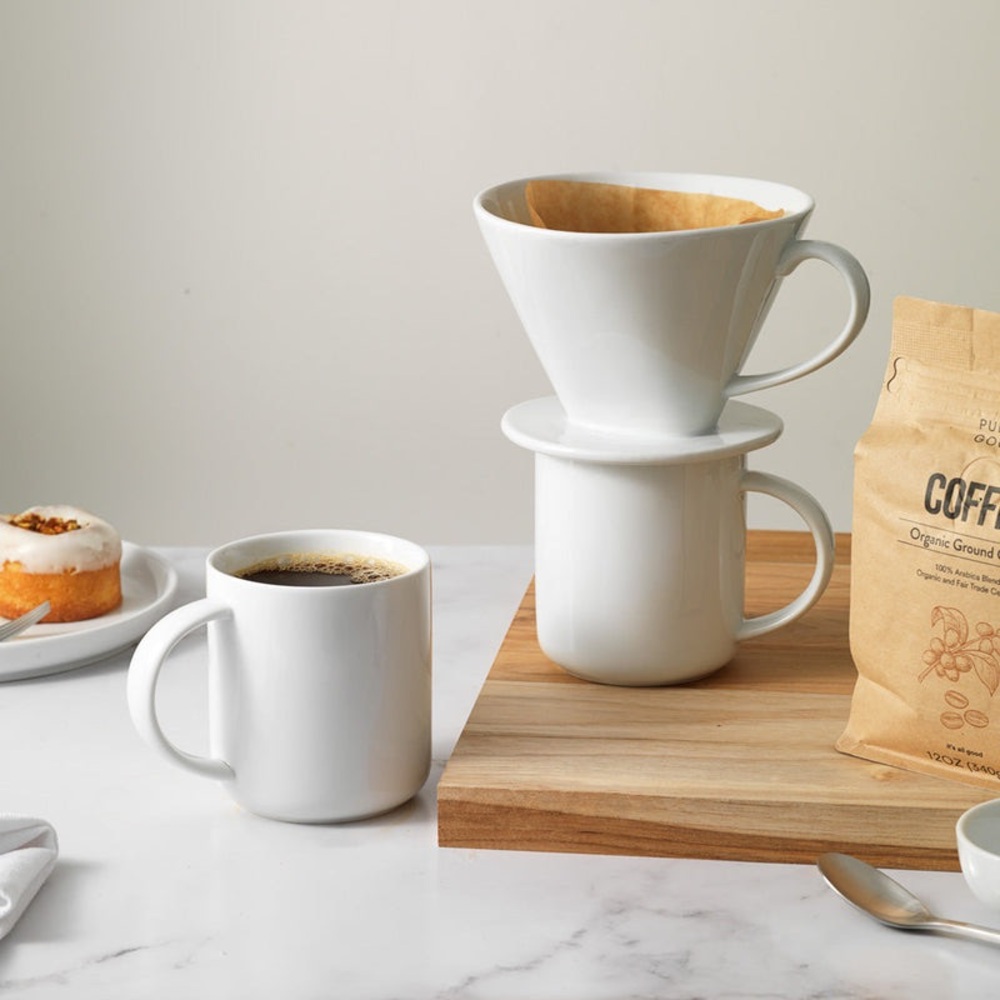 NIB Public Goods Mugs set of four 15.5 Oz Ceramic Mugs